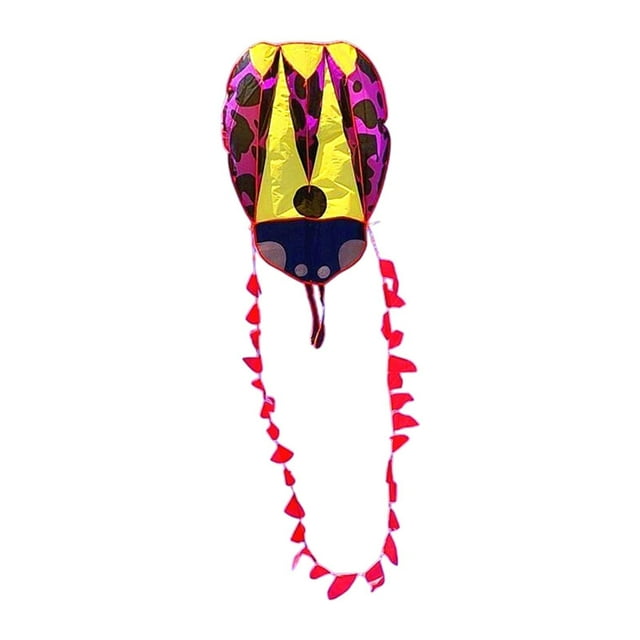 Lady Beetle Kite Fácil de manejar Sport Kite para Birthday Gift Yard Beach Park Púrpura