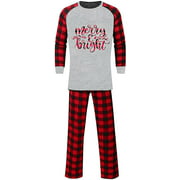 Matching Family Pajamas for Women Men Kids Christmas Red Plaid Jammies Holiday Cotton Pjs Clothes Mum and Dad Pyjamas