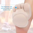 thumbnail image 4 of Black Friday 2022!6 Pairs Toe Topper Socks No Show Liner Socks Five Finger Half Socks Non-Slip Invisible Separated Socks, 4 of 4