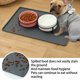thumbnail image 4 of Alfombrilla para comida para perros y gatos, bandeja impermeable de silicona para colocar cuencos para mascotas para evitar derrames de comida y suciedad en el suelo, 4 of 5