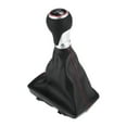thumbnail image 1 of Perillas de cambio de 5 velocidades Unique Bargains con cubierta - Perilla de palanca de cambios - para Audi S4 07-15 de cuero sintético negro - 1 Pc, 1 of 6