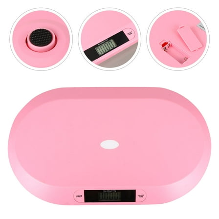 Luxshiny Puppy Scale Digital Weight Scale Pink ABS 1Pack for Pet Weighing