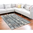 thumbnail image 5 of 9' x 13'  Polypropylene Teal Area Rug, 5 of 8