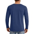 thumbnail image 4 of Zimjoy Men's Quick Dry Active Shirts Crew Neck UPF 50+ Pullover Moisture Wicking Athletic Sports Fishing Shirts, Navy M, 4 of 4