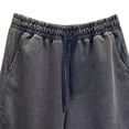 thumbnail image 4 of Mens Elastic Waist Pants with Pockets for Men Drawstring Closure Solid Color Casual Sports Shorts Polyester M 3Xl, 4 of 5