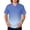 Light Blue_006, variant on Domuza Scrubs for Men Top Tie-Dye Gradient V Neck Short Sleeve Nurse Uniform Plus Size Soft Comfy Medical Workwear with 3 Pockets Black XL