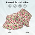 thumbnail image 2 of Bingfone Rose Flowers Bucket Hat for Men Women,Packable Reversible Printed Sun Hats,Fisherman Outdoor Travel Hiking Beach Caps, 2 of 7