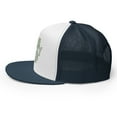 thumbnail image 3 of One Lucky MF St Patrick's Day Trucker Hat, Orange and White Type Embroidery (Navy/ White/ Navy), 3 of 6