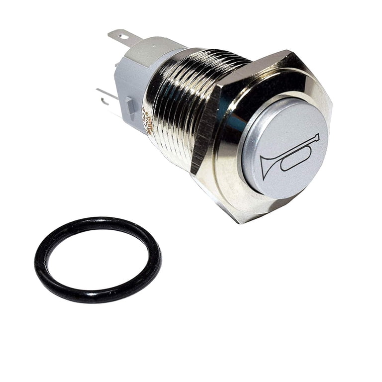 5pcs 12V Waterproof On-Off Push Button Switches - 4 Wire Leads For Motorcycle, Car, Boat 5 thumbnail image