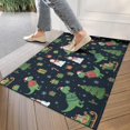 thumbnail image 4 of Christmas Dinosaur Pattern Door Rugs,Washable Non Slip Door Mats Indoor,Decorative Door Mats,Entry Mat Indoor for Entrance,Bedroom,Kitchen,Bathroom,17"x30", 4 of 6