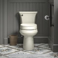 thumbnail image 6 of Kohler 25876-96 Hyten Elevated Quiet-Close Round-Front Toilet Seat - Biscuit, 6 of 7