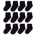thumbnail image 2 of Wonder Nation Baby and Toddler Roll Cuff Socks, 12-Pack, Sizes 0M-5T, 2 of 2