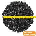 thumbnail image 3 of River Rock Stepping Stones Outdoor for Garden Walkway, 12 inch Diameter 3 Pcs Round Shape Paver Step Stones Polished Pebble River Stone Mat for Yard Lawn Patio Pathway Walk Way - Black, 3 of 12