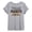 HEATHER GREY, variant on - Baseball Team - Juniors Oversized Graphic T-Shirt
