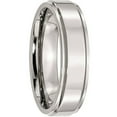 thumbnail image 4 of Stainless Steel Ridged Edge 6mm Polished Band, Available in Multiple Sizes, 4 of 9