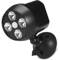 CHOII Motion Sensor Light, 600 Lumen Motion Detector, Waterproof Outdoor Lights, Battery Operated, Security Lights for Wall, Garden and Driveway (Black/1PC)