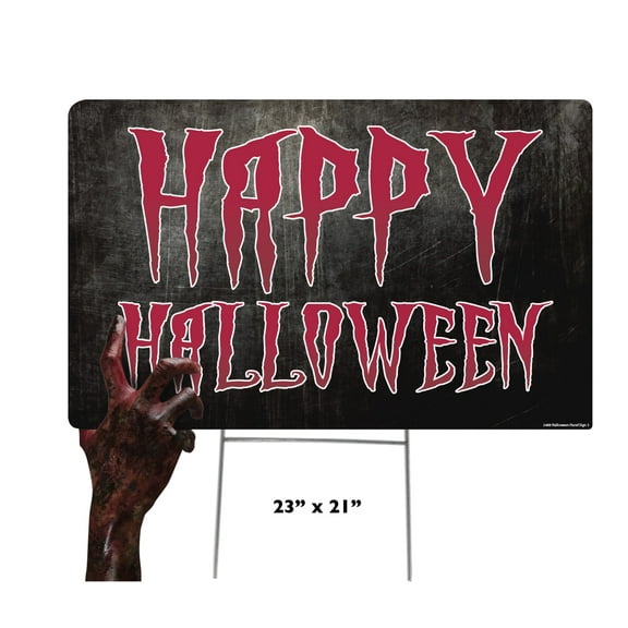 Happy Halloween Hand Yard Sign 3