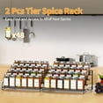 thumbnail image 5 of 4 Tier Spice Rack Organzier, Spice Rack for Cabinet, Adjustable Seasoning Shelf for Countertop,Seasoning Organizer-2 Pcs, 5 of 10