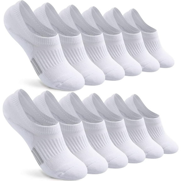 No Show Socks Womens Cushioned Low Cut Athletic Hidden Liner for Sneakers Ankle Invisible Running Socks 4/6 Pairs
