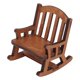thumbnail image 3 of BR Mecedora para casa de muñecas, escala 1:12, madera compuesta, mecedora en miniatura de alta simulación para casa de muñecas 1:12 L 65x57x55mm, 3 of 10