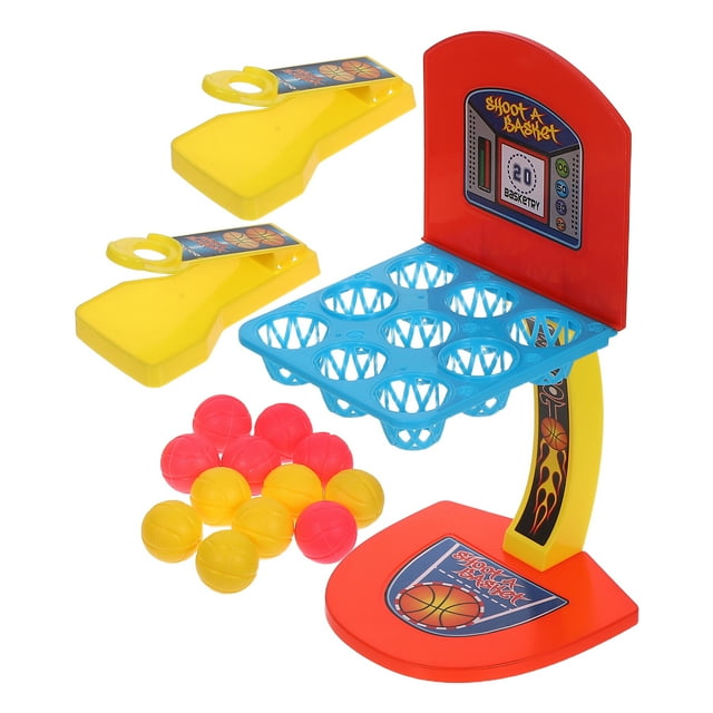 FELTECHELECTR Mini juego de baloncesto de dedo, juego de tiro de baloncesto, mesa de escritorio, juegos de baloncesto, divertido juguete deportivo para niños.