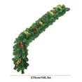 thumbnail image 3 of Commercial Grade Christmas Rattan Garland - 2.7m Fireproof PVC Holiday Decoration for Stores/Homes (Hyper-Realistic Pinecones & Fruits), 3 of 6