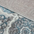 thumbnail image 6 of Designer Home Area Rug Gray Blue Green Contemporary Modern Petals Rug Carpet, 6 of 8