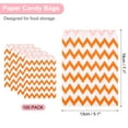 thumbnail image 2 of Uxcell 100Pcs Kraft Paper Treat Bags, 7" x 5" Greaseproof Candy Bags Flat Favor Bags Small Gift Bags, Orange Waves, 2 of 6