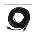 thumbnail image 2 of IDEANATEGRATE Cable De Red Cat6 Negro Con Construcción Duradera Para Computadoras Y Routers En El Hogar, 2 of 8