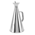 thumbnail image 4 of Pas de Goutte à Goutte Bouteille de Distributeur d'Huile d'Olive, Preuve de Fuite Récipient d'Huile en Acier Inoxydable Cruet de Vinaigre avec Poignée Argent, 4 of 8