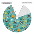 thumbnail image 2 of Yiaed Trucks And Excavators Print Christmas Tree Skirt , Tree SkirtsTree Mat for Christmas Winter Holiday Indoor Decorations-30", 2 of 7