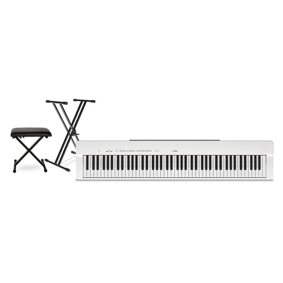 Yamaha P-225 88-Key Digital Piano White Essentials Package
