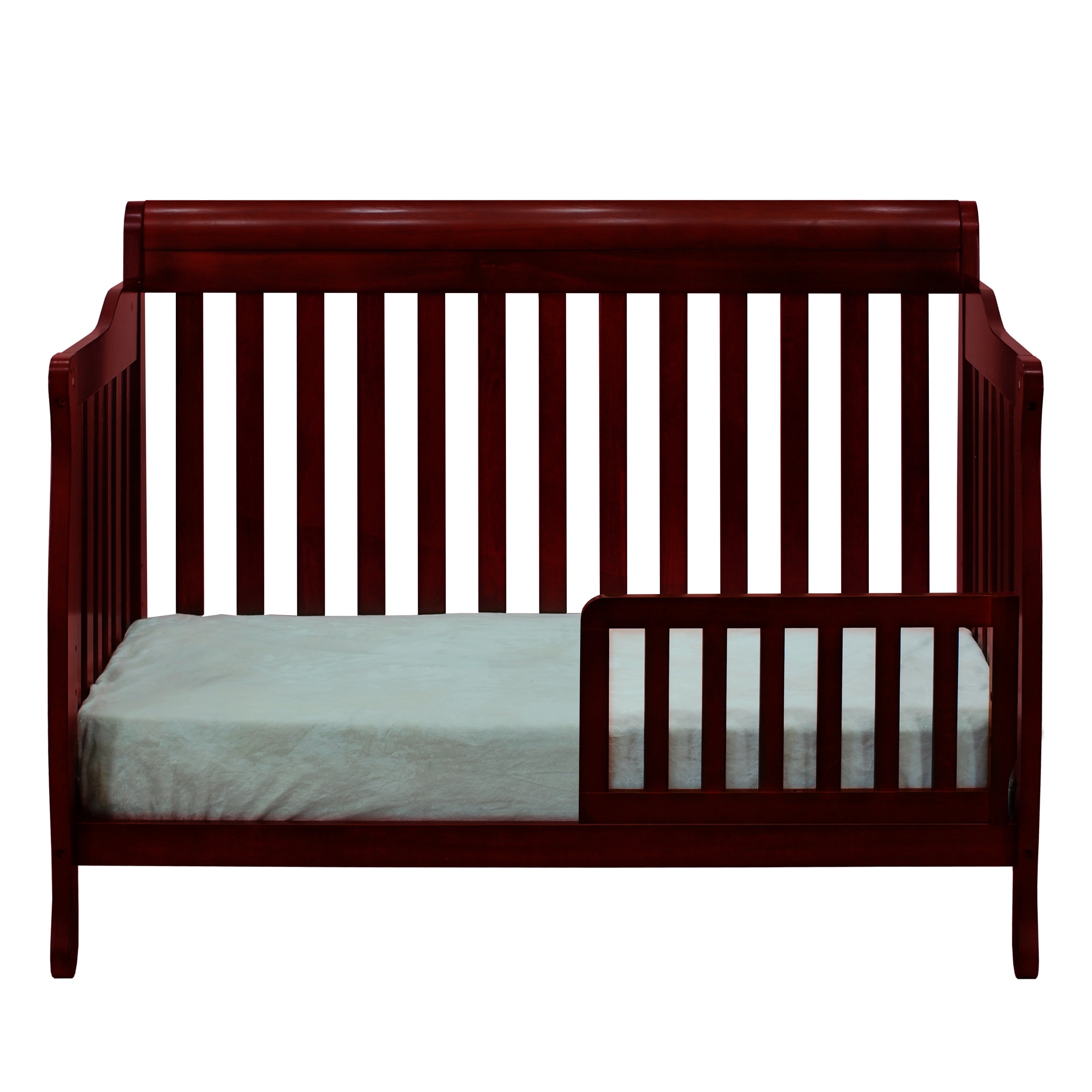 AFG Baby Furniture Alice 4-in-1 Convertible Crib with Guardrail Cherry
