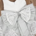 thumbnail image 5 of Musuos 2pcs Newborn Baby Girl Dress Lace Princess Tutu Party Dress + Headband Outfits, 5 of 6