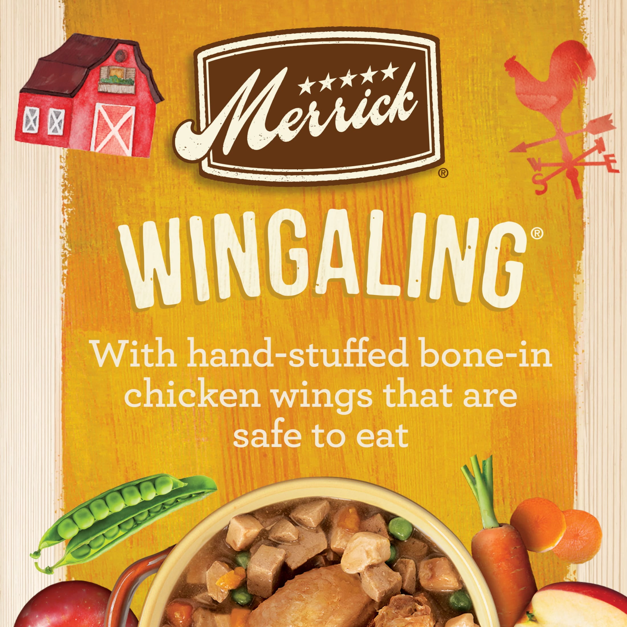 Merrick Wingaling Chicken Gravy Wet Dog Food, Grain Free, 12.7 oz Can