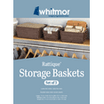 thumbnail image 6 of Whitmor Resin Rattique Storage Baskets - Set of 3 - Java, 6 of 8