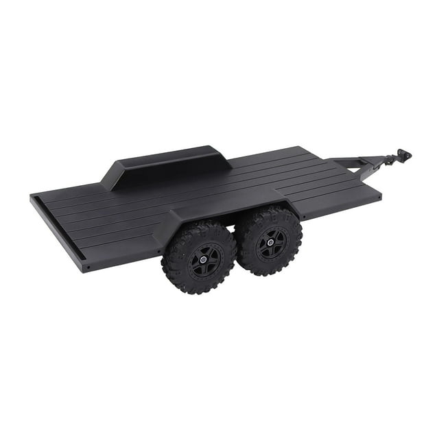 Remolque RC 1/18, remolque utilitario con enganche, accesorios mejorados, accesorios para vehículos a escala para vehículos RC Crawler 1/18