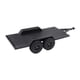 thumbnail image 1 of Remolque utilitario CUTICAT RC 1/18 con enganche negro, 1 of 8