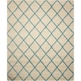 thumbnail image 2 of Nourison Brisbane Trellis Ivory/Aqua 8'2" x 10' Area Rug, (8x10), 2 of 5