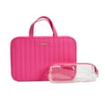 thumbnail image 4 of Sophia Joy 2-Piece Weekender Cosmetic Bag Set, Pink, 4 of 7