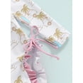 thumbnail image 4 of WOYY Girls Ruffle Long Sleeve Rash Guard One-Piece Swimsuit Cute Bathing Suit, Sizes 6-12 Months, 4 of 8