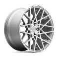 thumbnail image 2 of Rotiform 1PC Aluminum Rim R110 BLQ 18X8.5in Gloss Silver Machined Finish, R110188565+38, 2 of 5