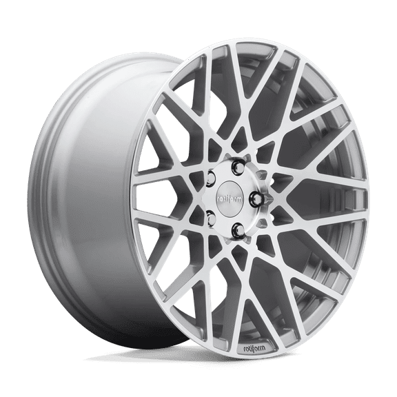 Rotiform R110 Blq 18X8.5 5X112 45Et 66.56Cb Gloss Silver Machined Wheel