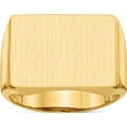 thumbnail image 1 of 14K Yellow Gold 14.5X19.5mm Open Back Men's Signet Ring (Size 10) Made In United States rs413, 1 of 5