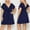 Dark Blue, variant on Women's Short Sleeve Kimono Style Deep V Neck Casual Summer Dress M 4XL Plus Size plus Size Dress 3x Elegant Dresses Sequin Dress for Women Party Night