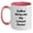 White/Pink, variant on Funny Lawyer Gifts from Friends - 'Coffee Gives Me My Lawyer Power' Two Tone Mug for Lawyer on Birthday