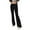 Black, variant on Women Fashion Casual Solid Color Knitted Yoga Pants Comfortable Low Rise Slim Slim Tracksuit Pants Trousers Daily Relaxed Fit Breathable Bottoms