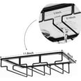 thumbnail image 7 of Colourtree Wine Glasses Rack Under Cabinet Stemware, Hanger Wire Wine Glass Holder Storage, 7 of 7