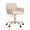 Light Pink, variant on Velvet Modern Home Office Vanity Chair, 360° Swivel Adjustable Height Makeup Desk Chair with Golden Base and Hand Woven Backrest for Bedroom/Study/Vanity (Black)