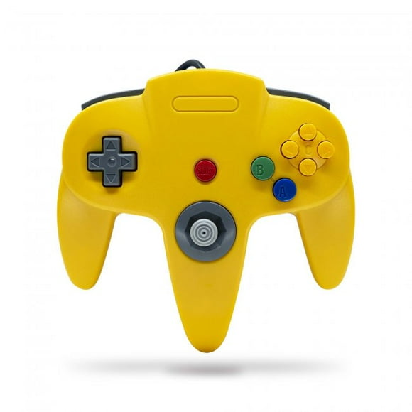 Control TeknoGame para Nintendo 64 N64 amarillo